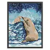 Polar Bear-14CT Stamped Cross Stitch 28*38cm/11.02*14.96in tapestrymarket