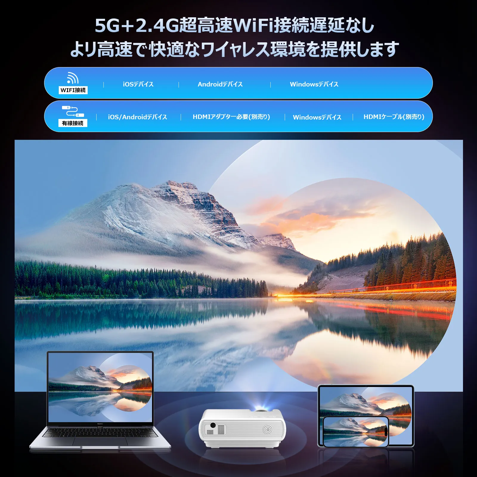【新品・送料無料】WINDELE T5 プロジェクター 本体 Amazon.co.jp: 【令和6年5月新登場!&超小型】 WINDELE プロジェクター