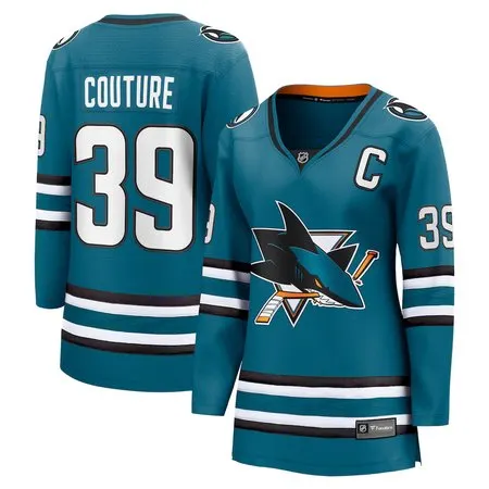 Women's San Jose Sharks #39 Logan Couture  Teal Home Player Jersey ZR1R