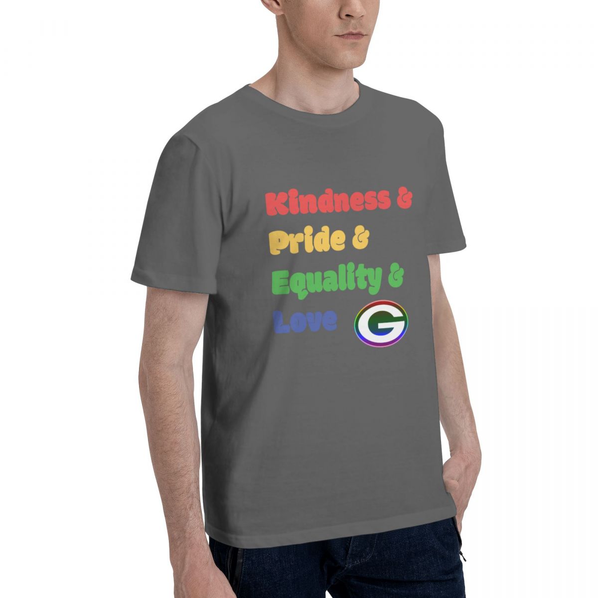 Green Bay Packers Colorful LGBT Men's Cotton Shirt