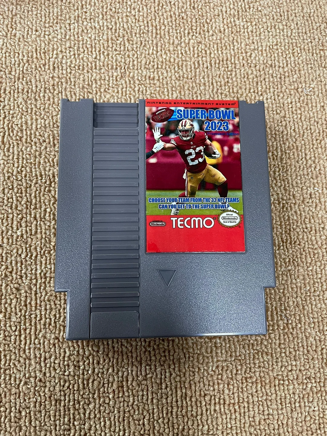 Tecmo Super Bowl 2023 Preseason Edition NES For Nintendo Entertainment System - 8 Bit Game Cartridge
