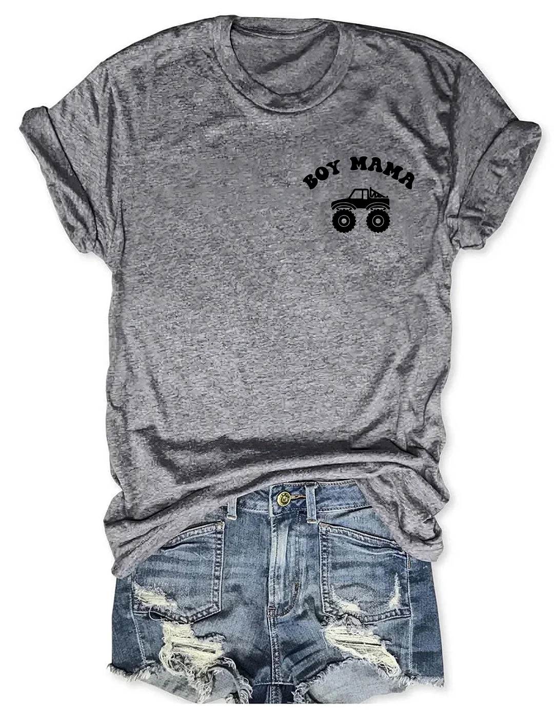 Boy Mama Monster Truck T-shirt
