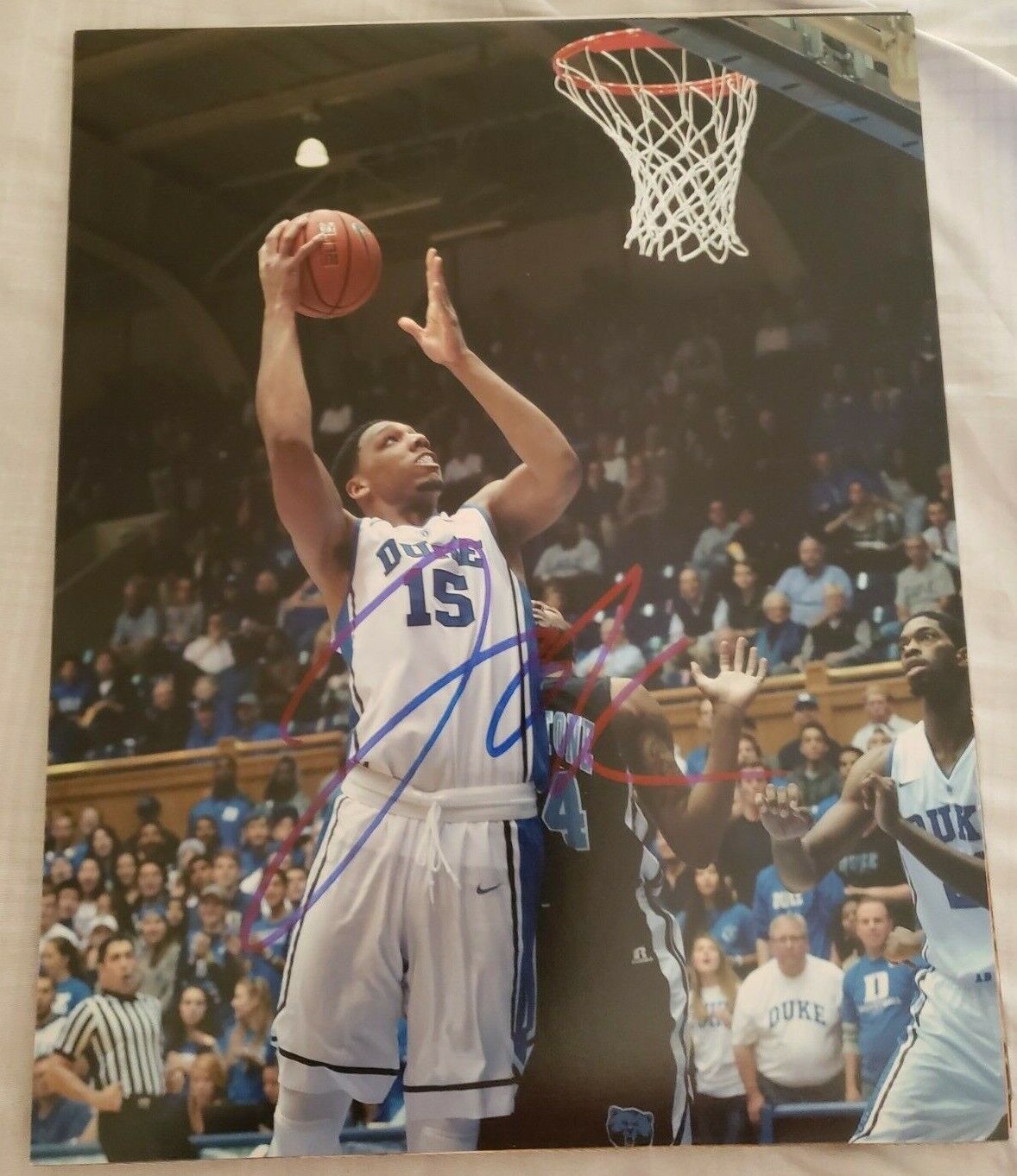 JAHLIL OKAFOR DUKE BLUE DEVILS SIGNED AUTOGRAPHED 8X10 Photo Poster painting W/COA 9