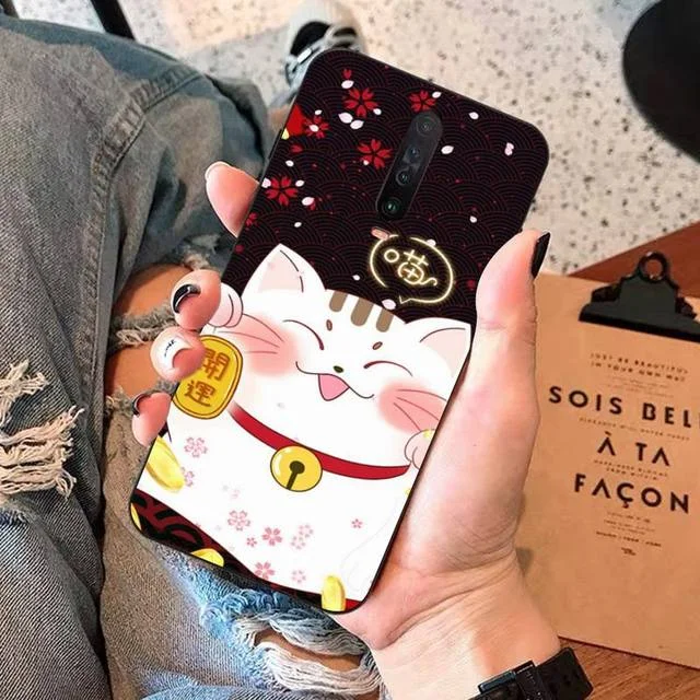 Android Xiaomi Japanese Cute Lucky Cat Kawaii Phone Case BE047