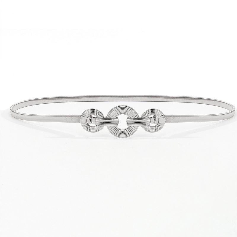 Basic Solid Color Metal Unisex Chain Belts