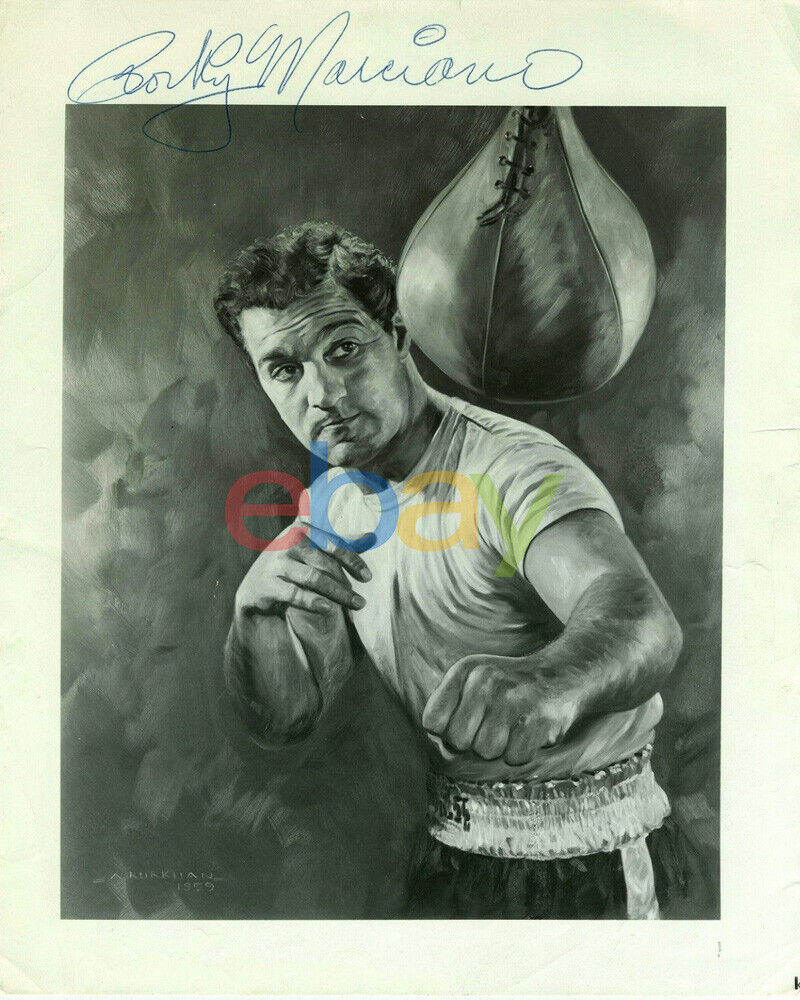 ROCKY MARCIANO Signed 8x10 Autographed Photo Poster painting reprint