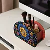 Bo&icirc;te de rangement en bois faite &agrave; la main pour la d&eacute;coration de bureau (mandala b)