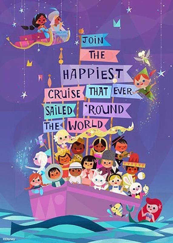

Disney Small World – Paint By Numbers - 40*50CM, 501 Original