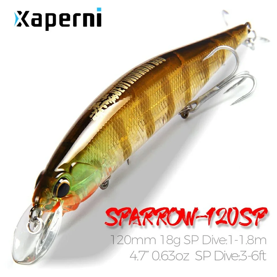 Xaperni 120mm 18g SP jerkbaits hot model fishing lures hard bait different colors for choose minnow quality professional minnow