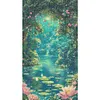 Moonlight Over Lotus Pond-14CT Stamped Cross Stitch 40*70cm/15.75*27.56in(Big Size) tapestrymarket