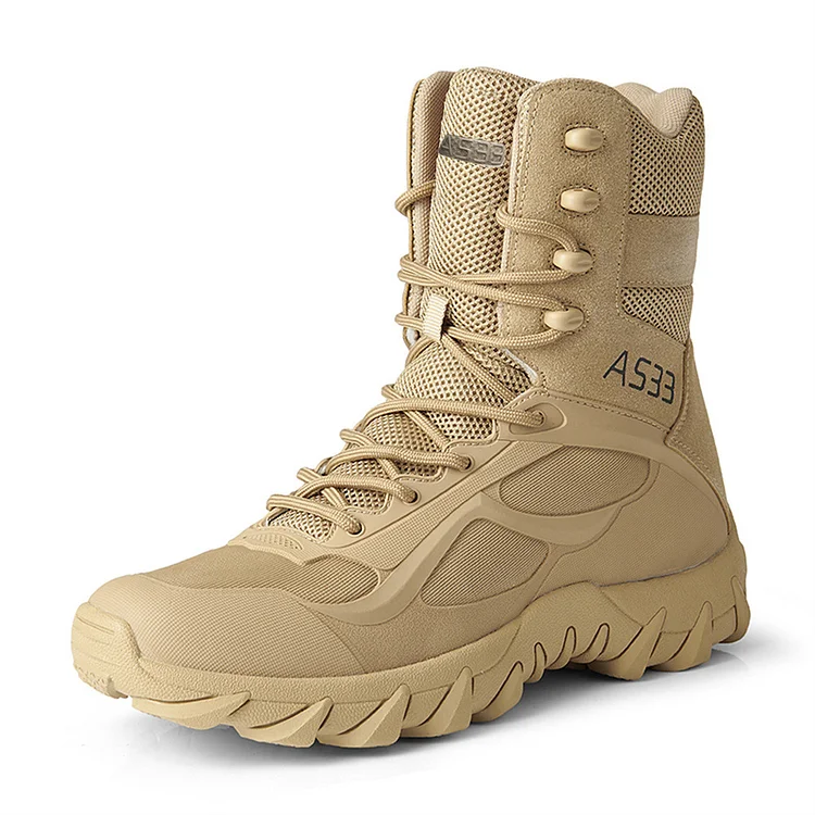 Men's Outdoor Military Hiking Wear-Resistant Anti-Slip Combat Boots  Stunahome.com
