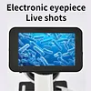 3 In Color Display Electronic Eyepiece Type-C Charging Adjustable Night Vision Eyepieces 26mm-46mm High-Definition Full-Color Telescope for Astrophotography Planetary Bird Watching