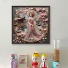 Kimono Girl-11CT Stamped Cross Stitch 50*50cm