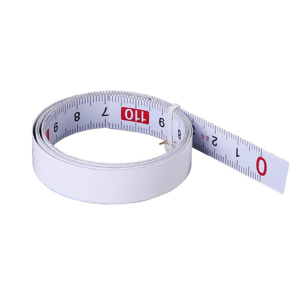 

Stainless Steel Miter Track Tape Measure Self Adhesive Metric Scale Ruler, White, 501 Original