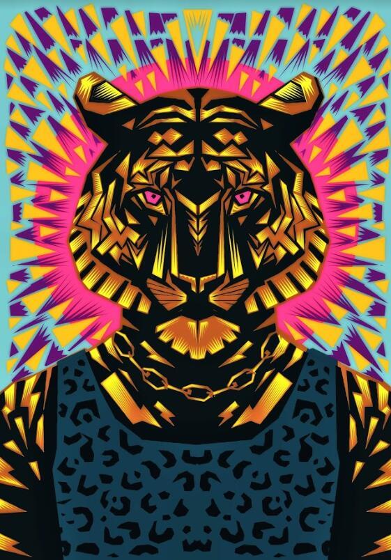 

Diamante Tiger – Paint By Numbers - 40*50CM, 501 Original