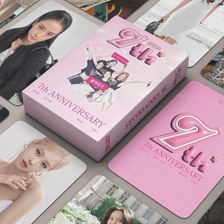 BLACKPINK 7点セット BLACKPINK 7th Anniversary 55 Sheets Photocard