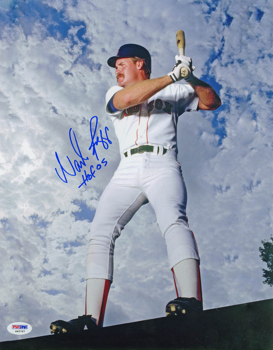 Wade Boggs SIGNED 11x14 Photo Poster painting + HOF 05 Boston Red Sox RARE PSA/DNA AUTOGRAPHED