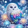 Owl-11CT Stamped Cross Stitch Bead Embroidery 46*46cm/18.11*18.11in tapestrymarket