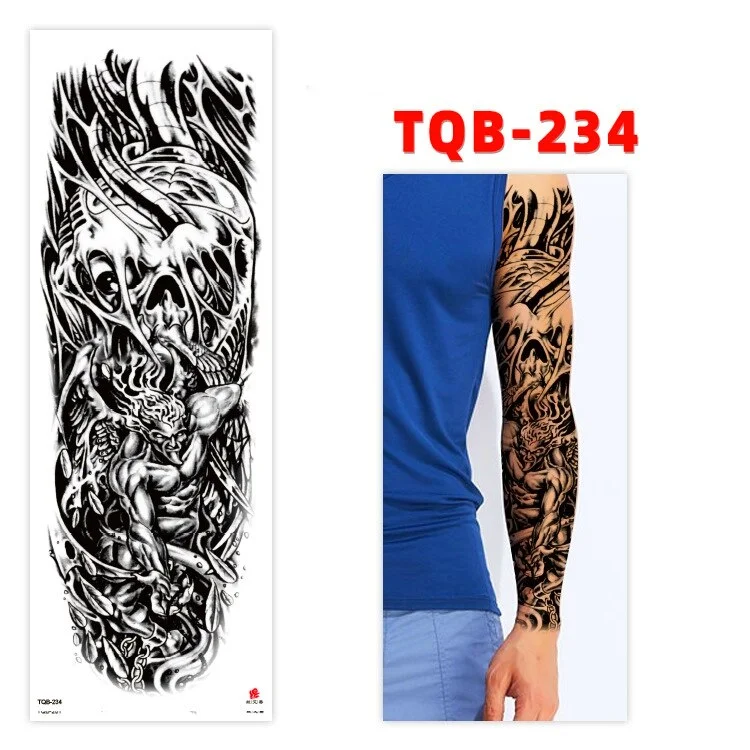 Temporary Tatoo Tattoo for Woman Tattoo Stickers Arm Tattoo Big Sleeve Men and Women Personality Tiger Leopard stickers