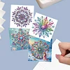 12pcs Diamond Painting Snowflake Greeting Card Set with Envelope Daily Wishing Cards for Birthdays Thanksgiving & Special Occasion