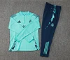 2024/2025 Real Madrid Light Green Half-Pull Training Suit Football Jersey  1:1 Thai Quality