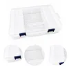 44 Double Buckle Clear Bead Organizer Box with Compartments Plastic Storage Boxes Set with Stickers Multifunctional Diamond Painting Storage Containers for Diamonds Seeds Beads Nail Rhinestones