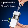 Butt Disposal Box Smell Proof Compact Ash Tray with Carabiner for Outdoor Travel