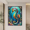 (Big Size)Seahorse - 11CT Counted Cross Stitch - 40*60cm - Animal