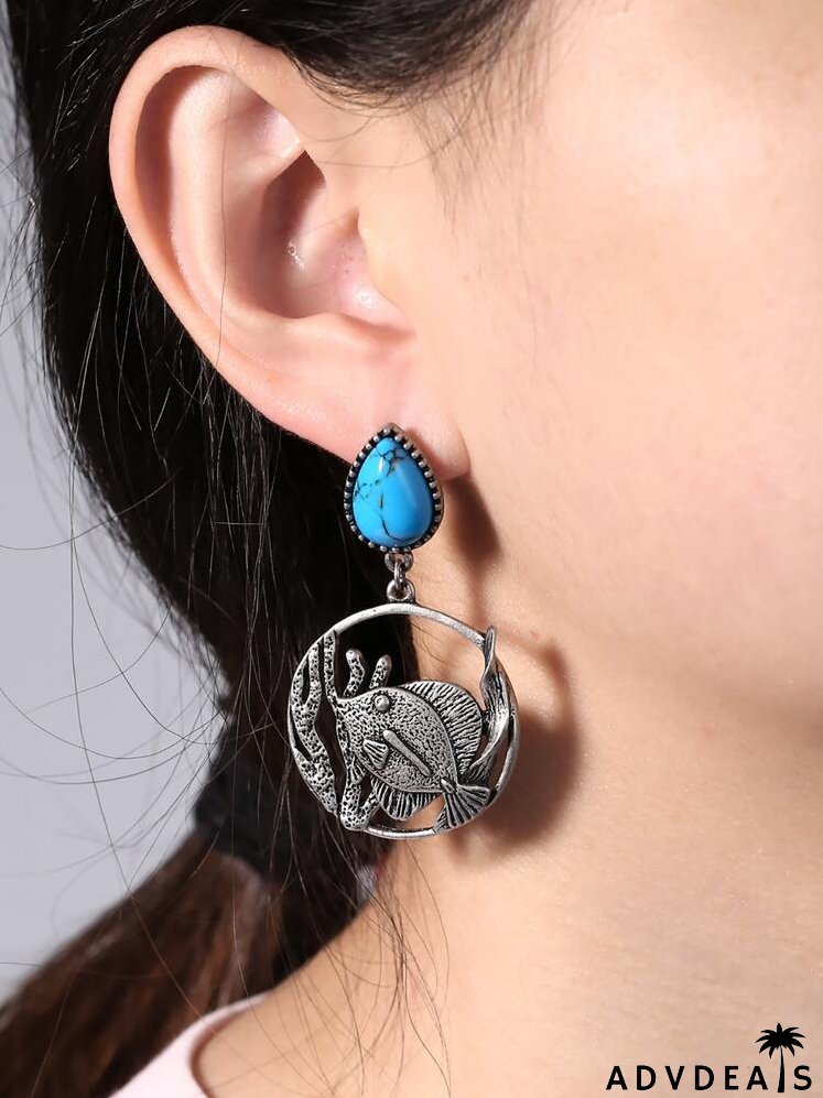 Fish Decor Drop Earrings