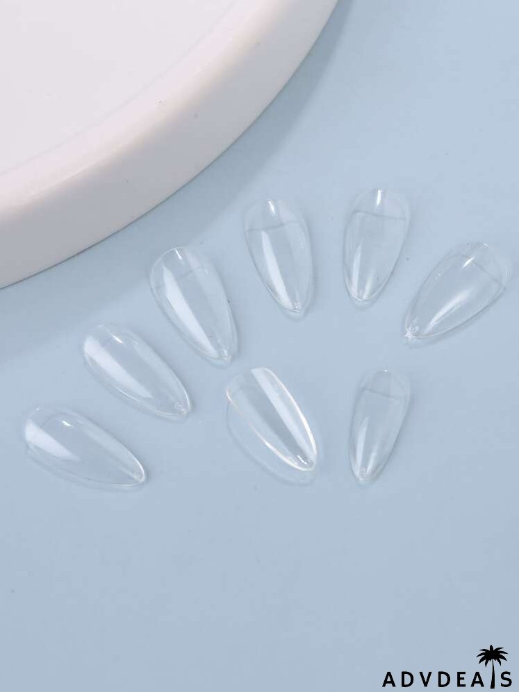 504pcs Clear Fake Nail