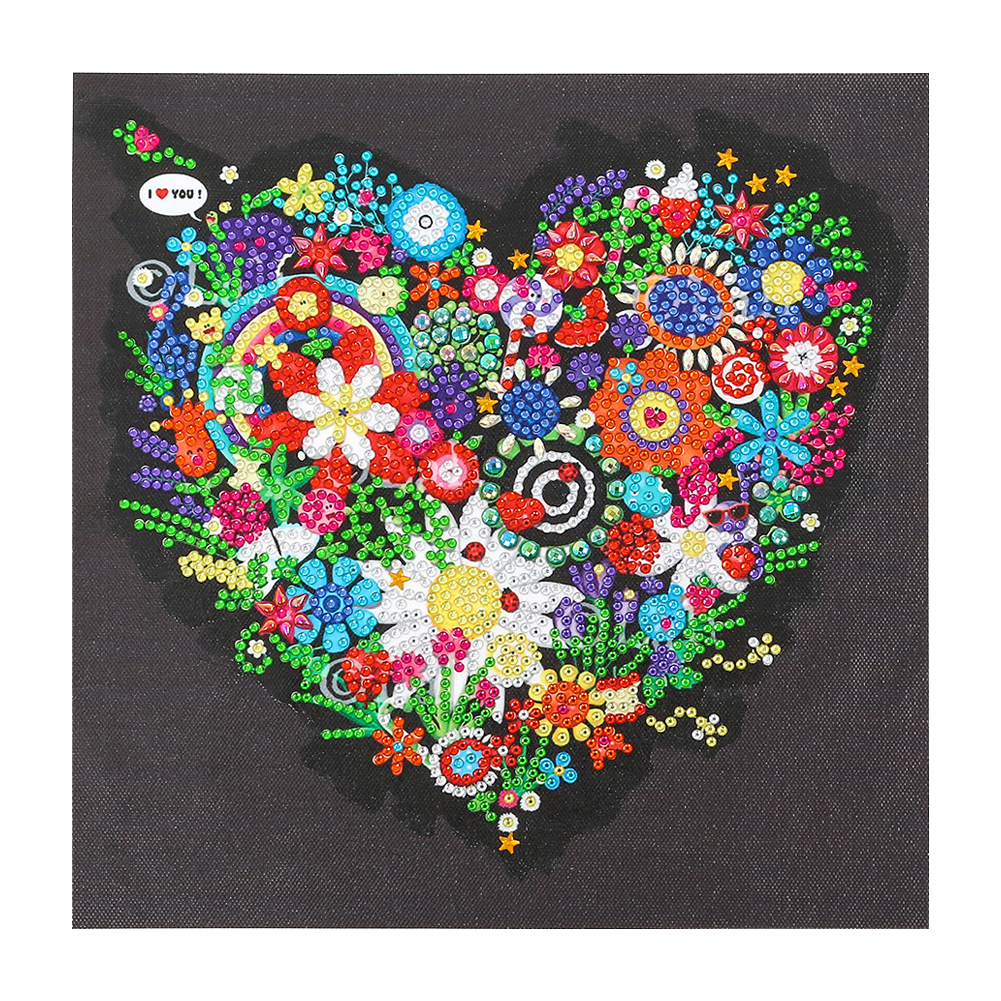 

Heart Flower - Crystal Special Shaped Diamond Painting - 30*30CM, 501 Original