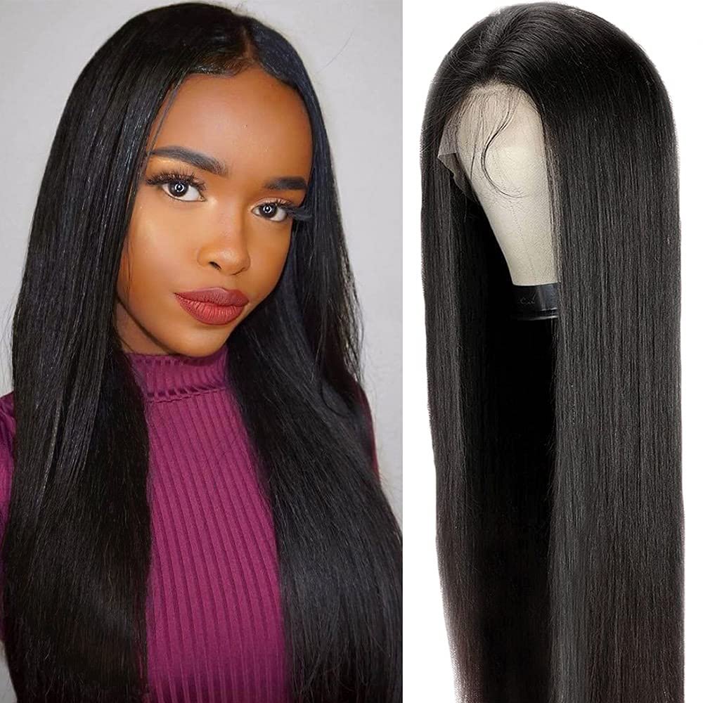 Long Straight Soft Black Daily Wigs  US Mall Lifes