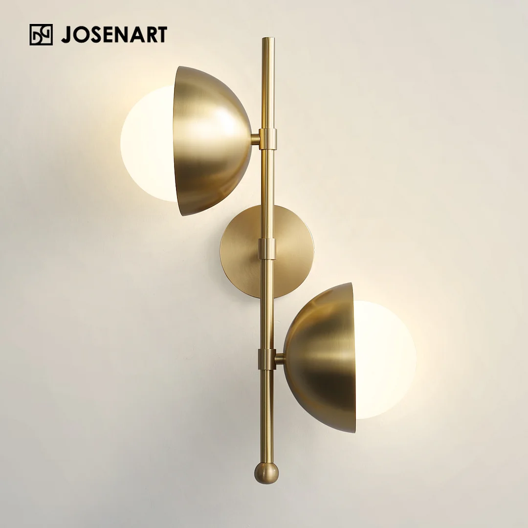 Molecule Glass Globe Wall Sconce JOSENART Josenart