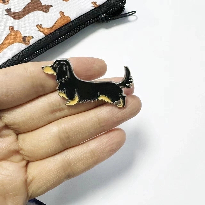 Cute Minimalist Pin Animal Dog Alloy Enamel Unisex Brooches