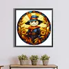 (50*50cm)Stained Glass Halloween - Full Round Drill Diamond Painting