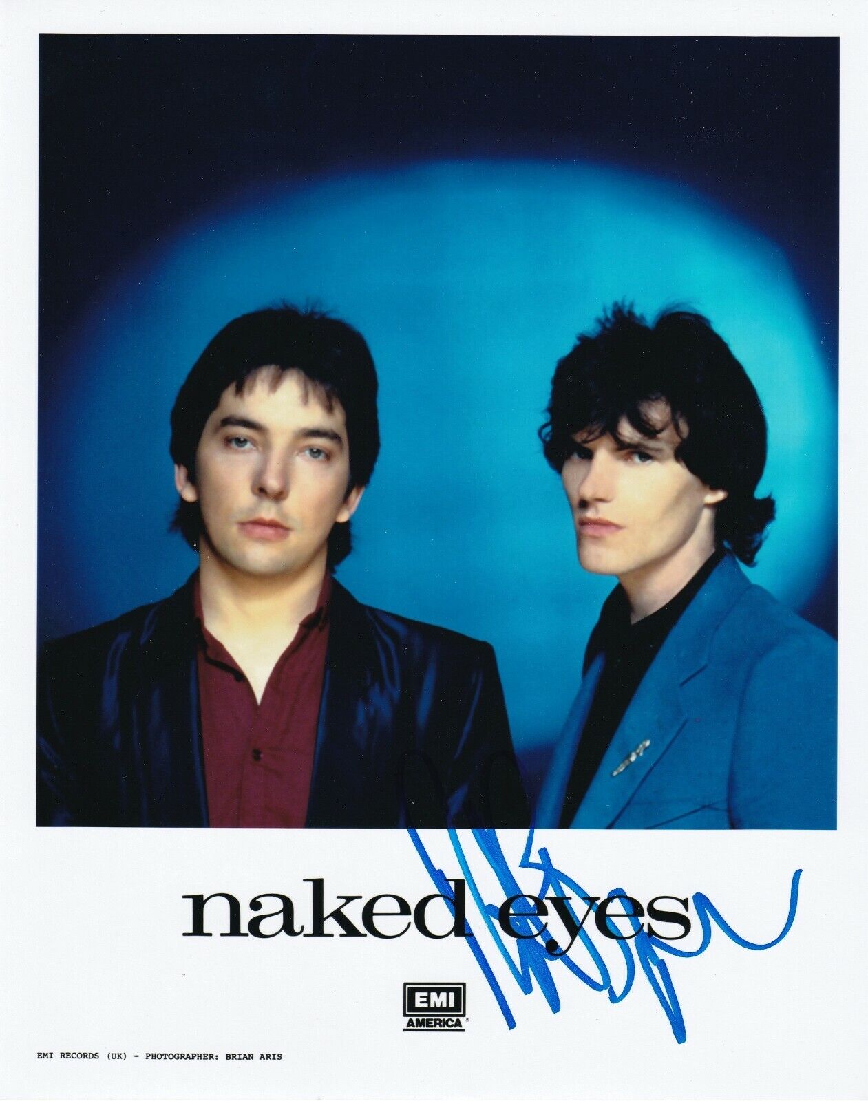 Pete Byrne of Naked Eyes REAL hand SIGNED Photo Poster painting #1 COA Autographed