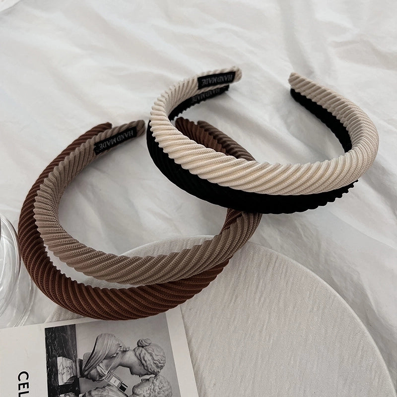 Women’s IG Style Korean Style Solid Color Cloth Hair Band