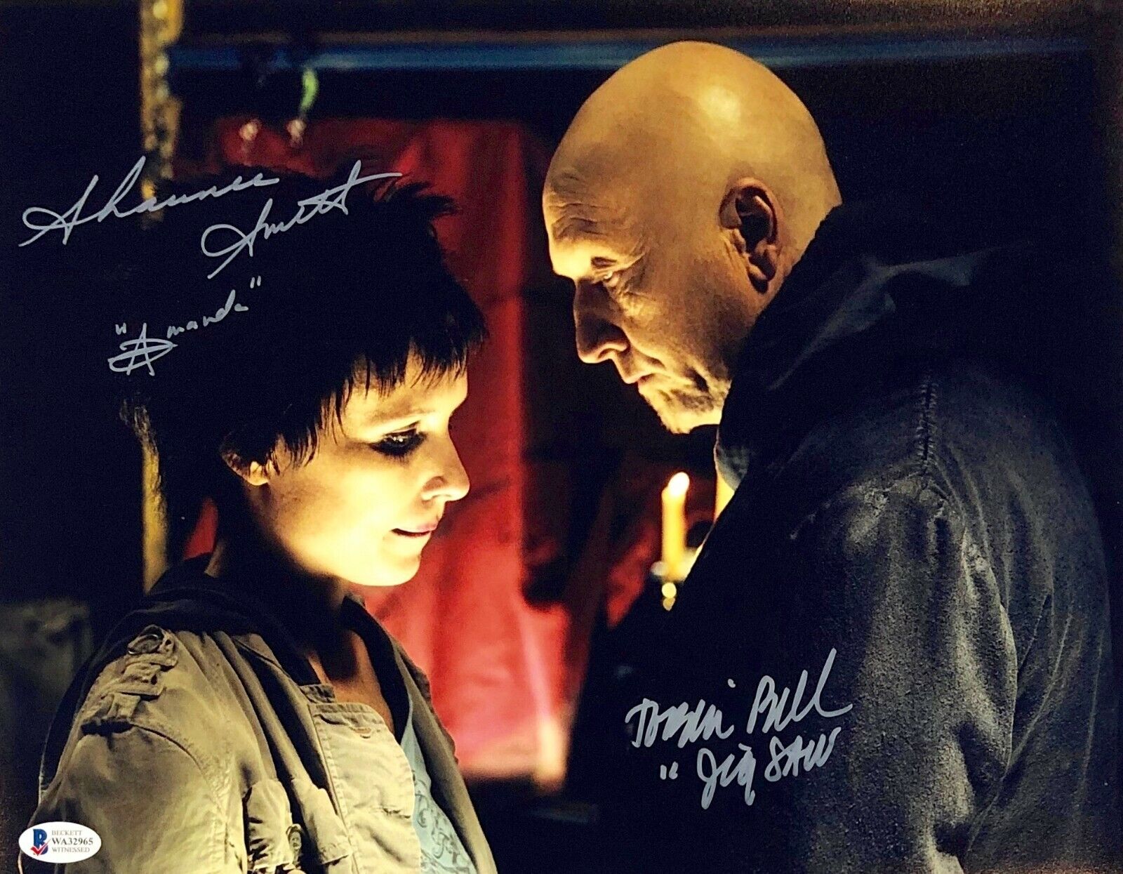 TOBIN BELL & SHAWNEE SMITH Dual Autograph Signed 11x14 SAW Photo Poster painting JIGSAW BECKETT