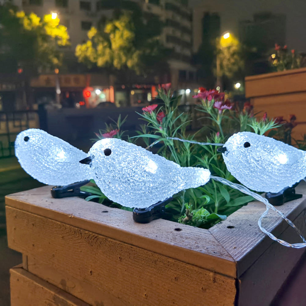 

Waterproof 5 LED Acrylic Bird Fairy-Outdoor Solar Light, 501 Original