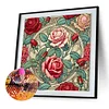 Diamond Painting-DIY Crystal Rhinestone Red Rose