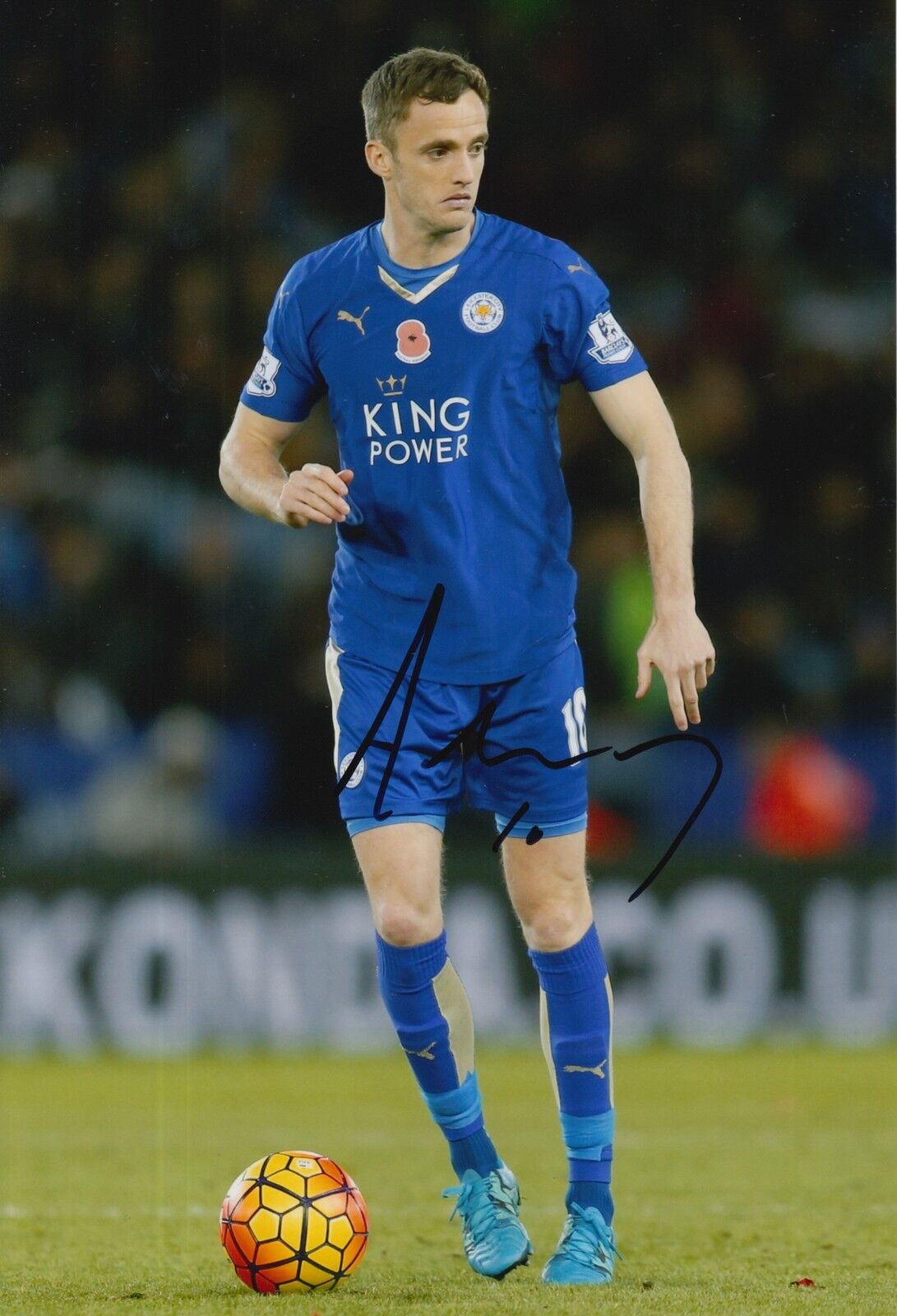 LEICESTER CITY HAND SIGNED ANDY KING 12X8 Photo Poster painting 5.