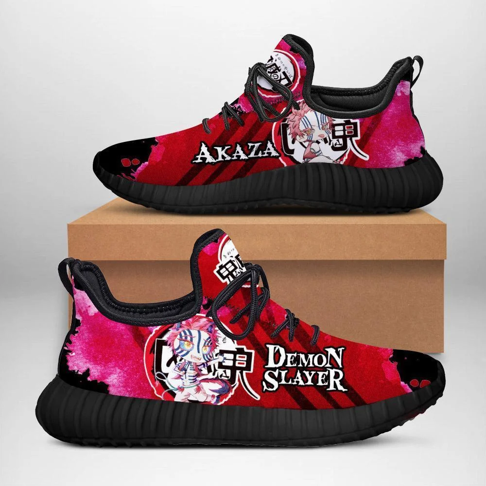 Demon Akaza Reze Shoes Demon Slayer Anime Sneakers Fan Gift Idea