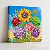 uk.everydayedeals DIY Pearl Painting With Frame - Handmade Self-Adhesive Pearls - Sunflower(25*25cm)