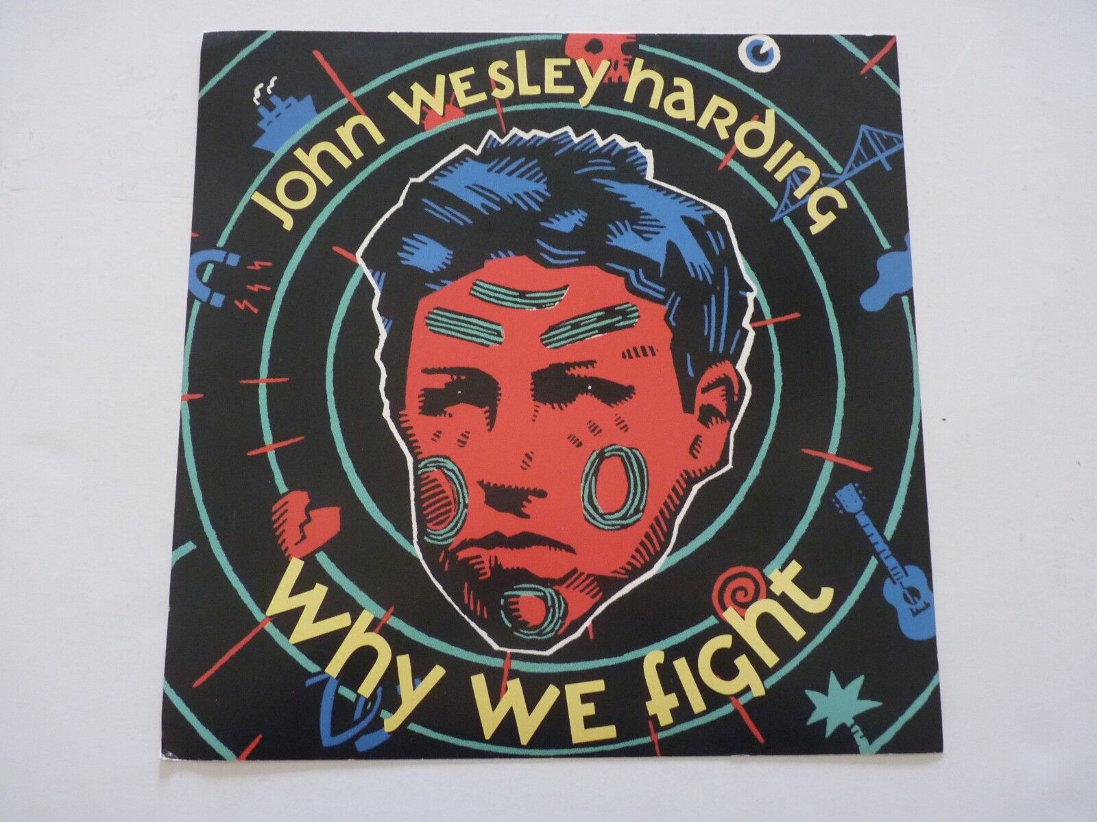 John Wesley Harding Why We Fight Promo LP Record Photo Poster painting Flat 12x12 Poster