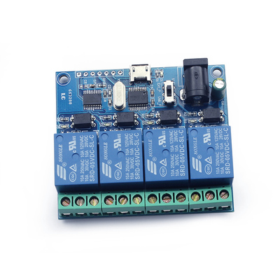 Type 4 Quad USB Relay Module USB Intelligent Control Switch USB Computer Switch