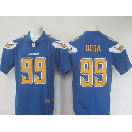 Men's  Los Angeles Chargers #99 Joey Bosa Blue Limited Rush Stitched NFL Jersey