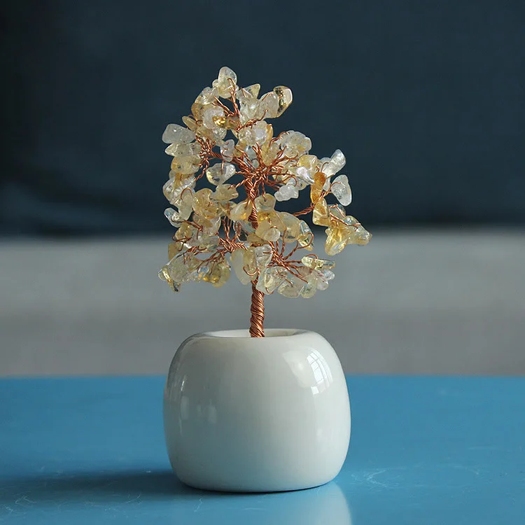 Olivenorma Multi Crystal Gemstone Feng Shui Tree
