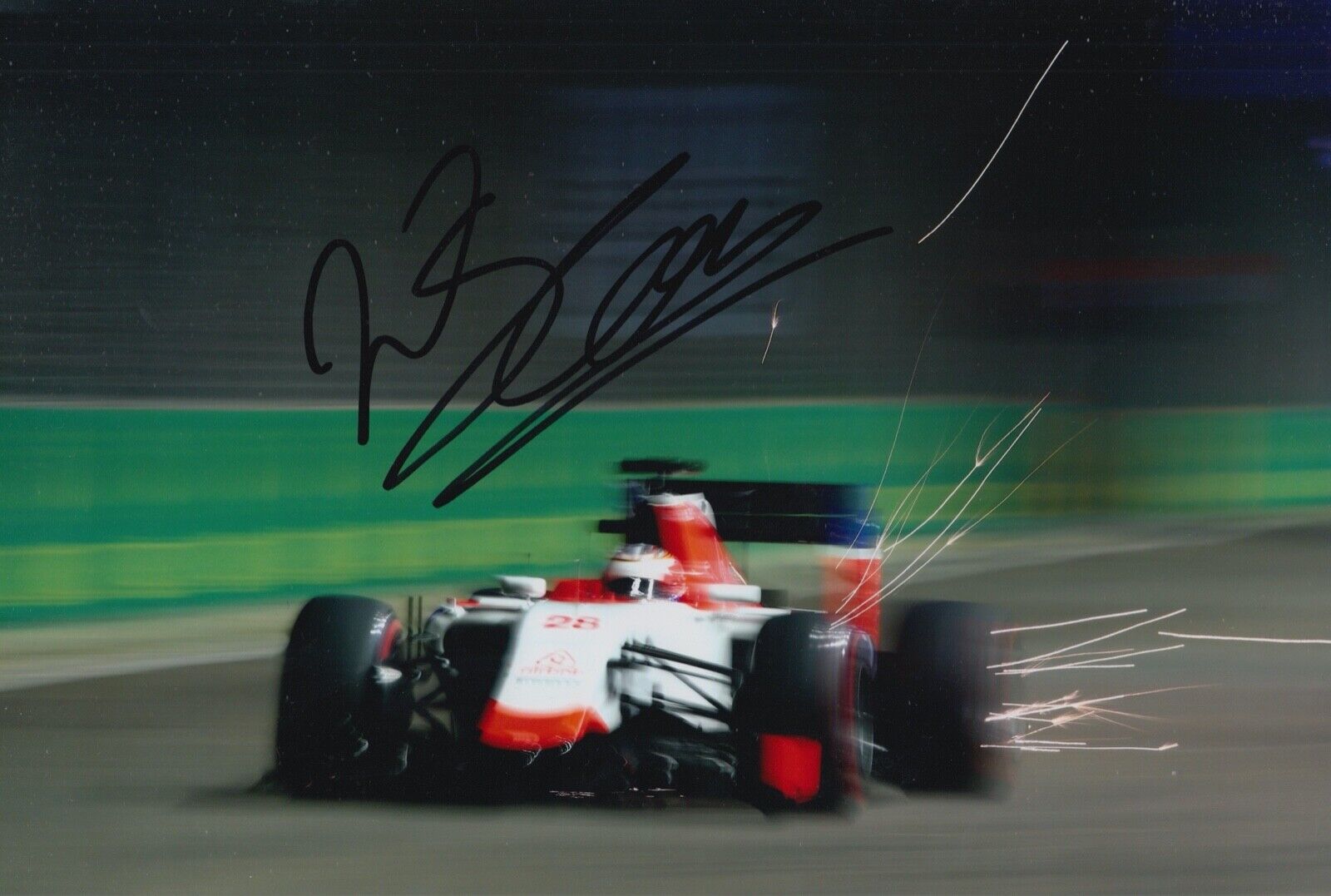 Will Stevens Hand Signed 12x8 Photo Poster painting F1 Autograph Manor Marussia 12