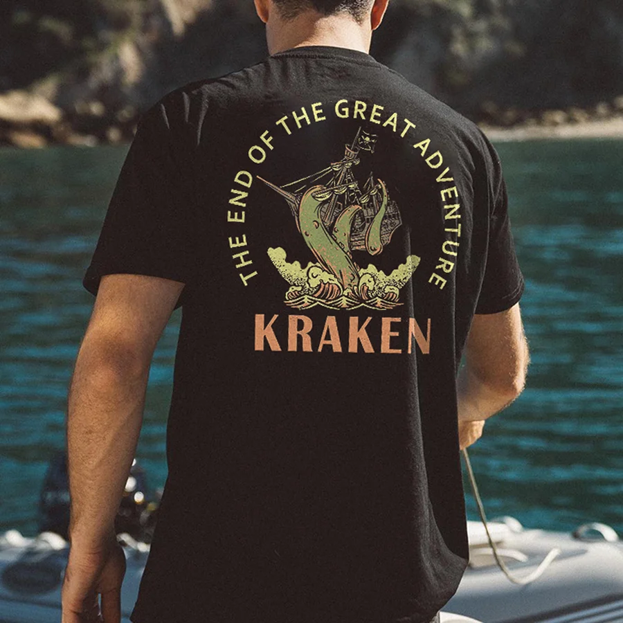 The End Of The Great Adventure Printed Men's T-shirt