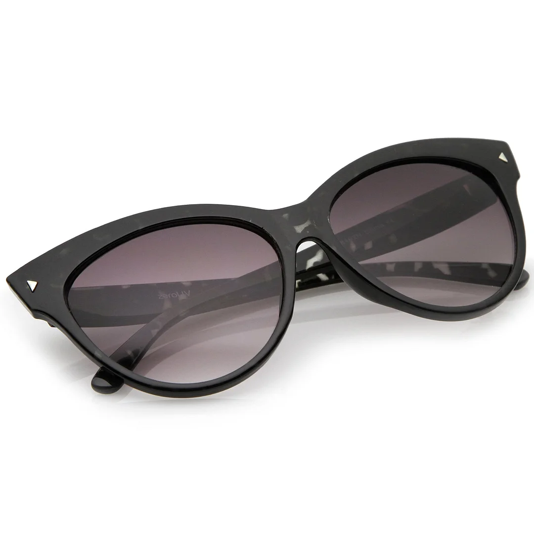 Women's Mod Oversize Horn Rimmed Cat Eye glasses 52mm